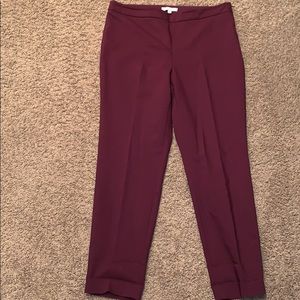 ❌❌SOLD ON FACEBOOK❌❌ Maroon Women slacks size 10